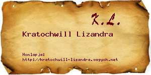 Kratochwill Lizandra névjegykártya